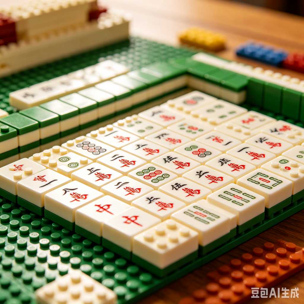 bright print mahjong tiles